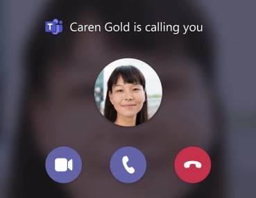 Answer a call in Teams
